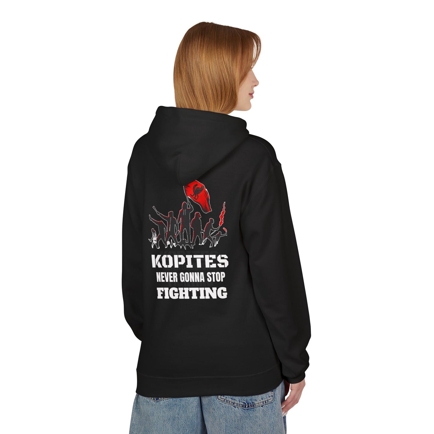 Kopites Never Gonna Stop Fighting Hoodie